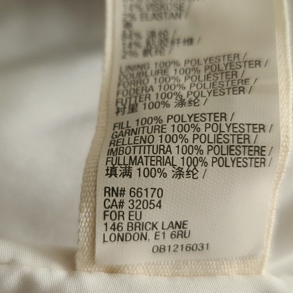 Free People Plaid Dre Cocoon Puffer Jacket Oversized Sz M Brown Button Frnt NWOT - Picture 14 of 16